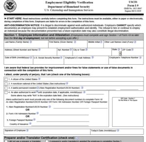 Form I-9