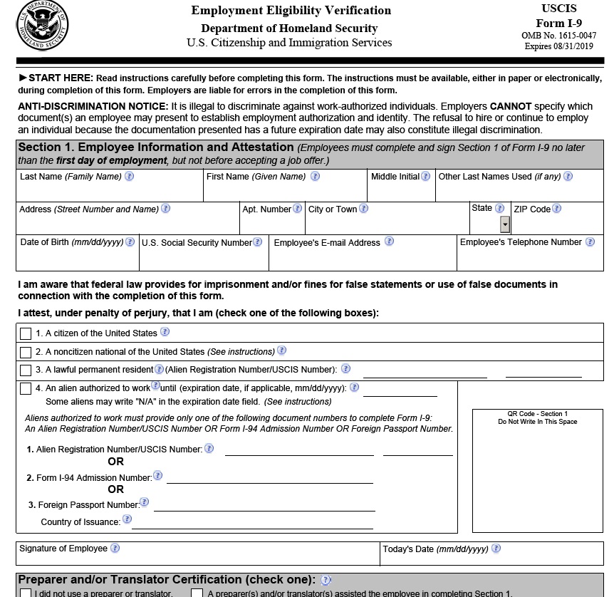 What Is An I 9 Form I9 Form 2021 Printable Images And Photos Finder
